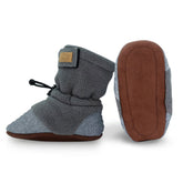 Jan & Jul Baby Stay-Put Cozy Booties - Heather Grey